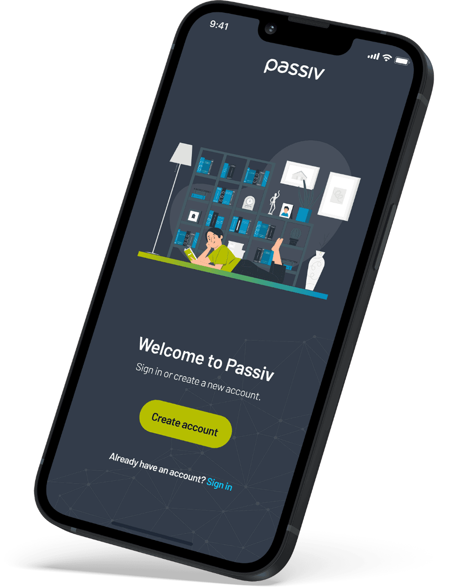 Passiv App Home Screen