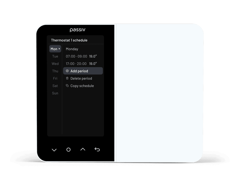 Passiv Programmer managing your schedules screen