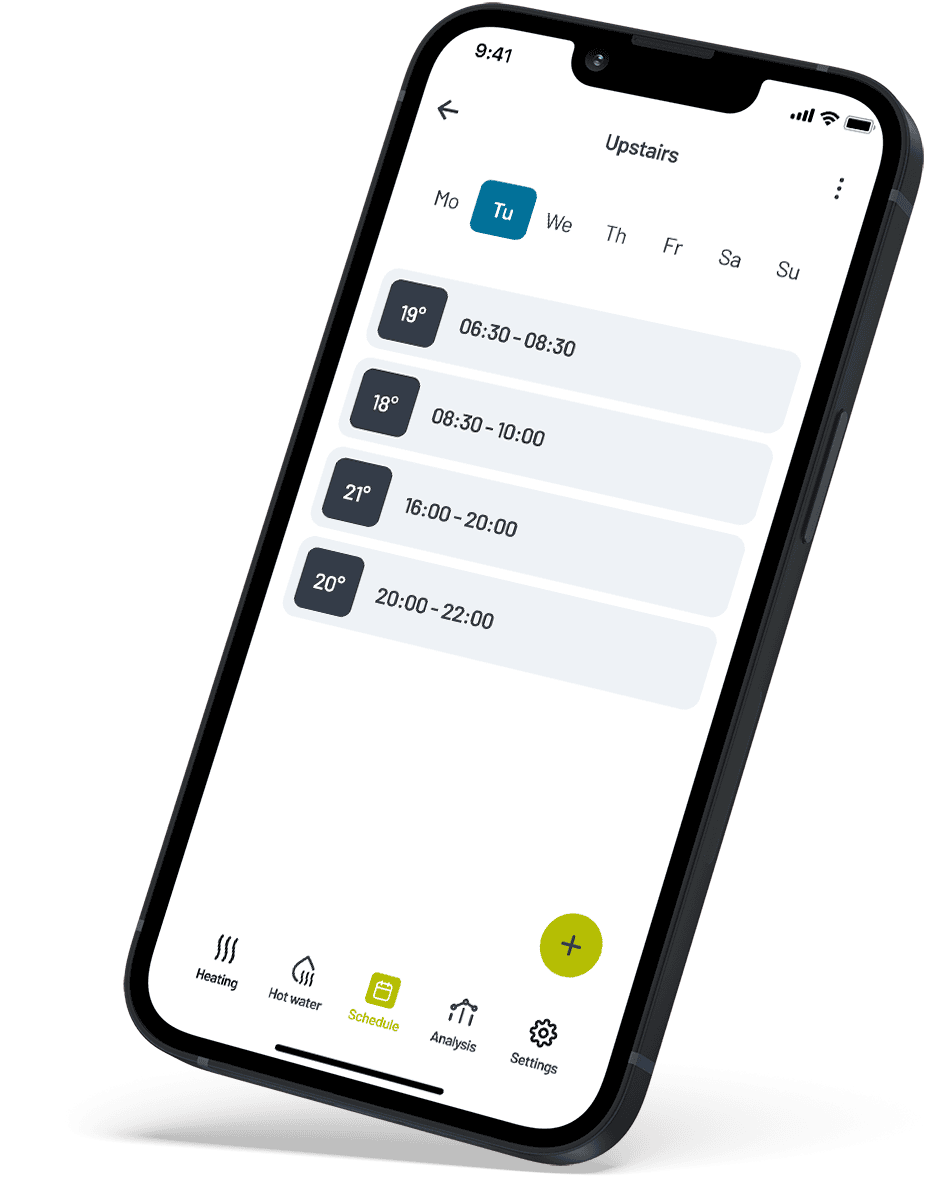 Passiv app schedule screen